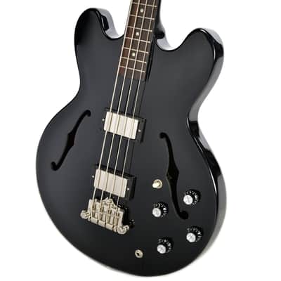 Gibson Memphis ES-335 Bass Ebony NH Floor Model image 2