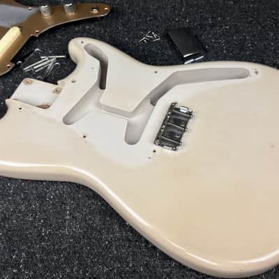 1958 Fender Duo-Sonic Desert Sand Original Vintage Finish Pickups+Pots with Case image 19