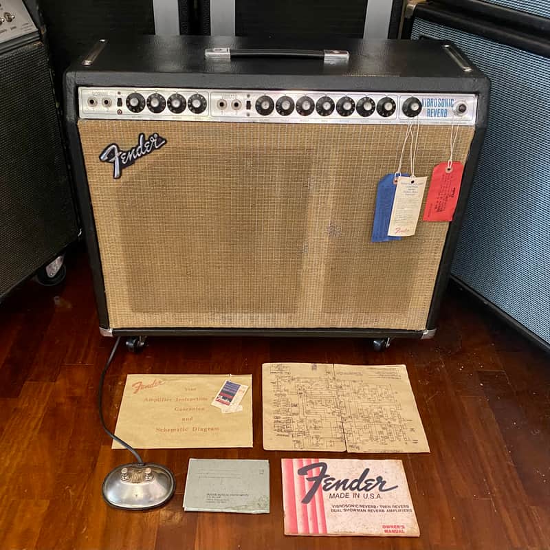 Fender Vibrosonic Reverb 2-Channel 100-Watt 1x15" Guitar Combo Silverface 1976 image 1