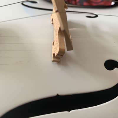 Glasser Carbon Composite Acoustic 5-string Viola - White image 6