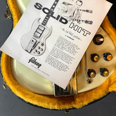 Gibson Custom Shop 60th Anniversary '61 Les Paul SG Custom 2021 - Polaris White image 17