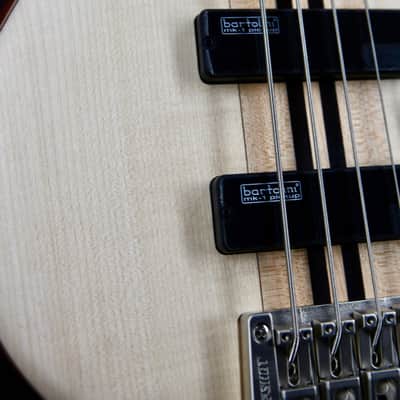 Cort A4 Plus FMMH OPN Artisan Series Figured Maple/Mahogany 4-String Bass - Open Pore Natural image 6