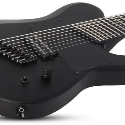 Schecter PT-8 MS Black Ops - Satin Black Open Pore (622) image 13