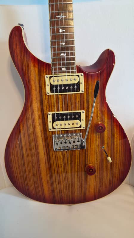 PRS SE Custom 24 Zebrawood 2018 - Vintage Sunburst w/ PRS Locking Tuners image 1
