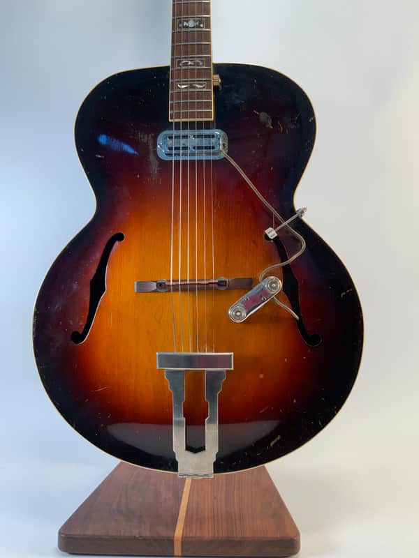 1939 Gibson L-7 Archtop Acoustic Guitar — Sunburst, Picture Frame X-Braced, OHSC, DeArmond Pickup image 1