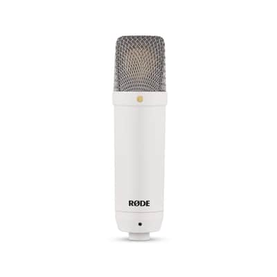 Rode NT1 Signature Series Studio Condenser Microphone HF6 Capsule and Ultra-Low Noise (White) image 4