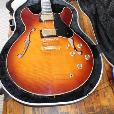 Yamaha Electric semi hollow body SA 2200 HQM001I - Tobacco Sunburst image 9