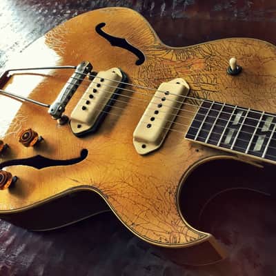 Compensated Trapeze Tailpiece for 1952 1953 Gibson Les Paul Goldtop - MojoAxe CTT image 7