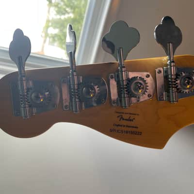 Squier Vintage Modified Fretless Jazz Bass w/ Factory Precision Bass Neck - 2018 - Sunburst image 6