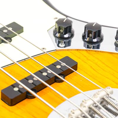 Lakland Skyline 44-60 J Bass – 3-Tone Sunburst Vintage Style Electric Bass image 9