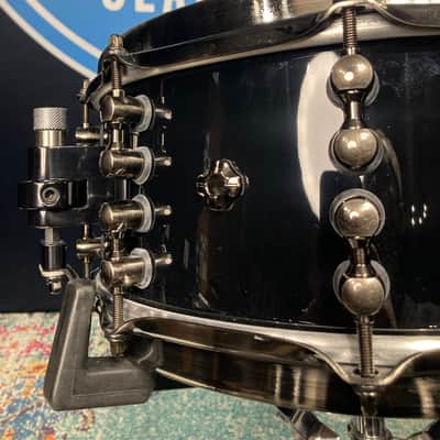 Mapex - 6x14" Black Panther Design Lab Jeff Hamilton "Cherry Bomb" Snare Drum, Piano Black image 12