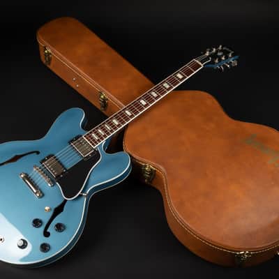 2017 Gibson Memphis Custom ES-335 Block - Pelham Blue | USA Limited Edition Semi-Hollow Burstbucker Humbucker Pickups | CoA OHSC image 25
