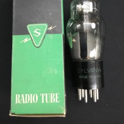 NOS SYLVANIA TYPE 43 Coke Bottle Black Plate POWER VACUUM TUBE Tested P.1833-D image 1