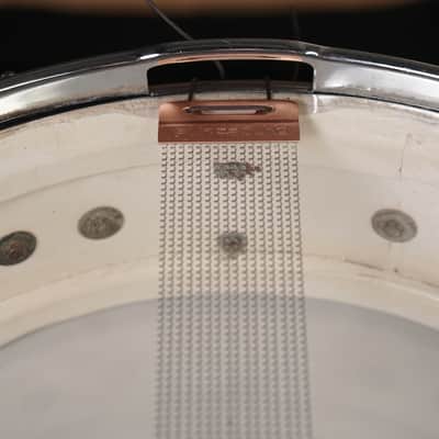 Ludwig 4x14" Downbeat Snare Drum - 1960s Black Oyster Pearl image 10