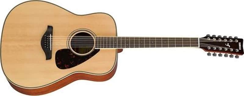 Yamaha FG820-12 Folk Acoustic 12-String Guitar Natural | Reverb