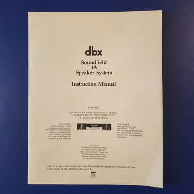 dbx Soundfield 1A Speaker System 1987 image 18