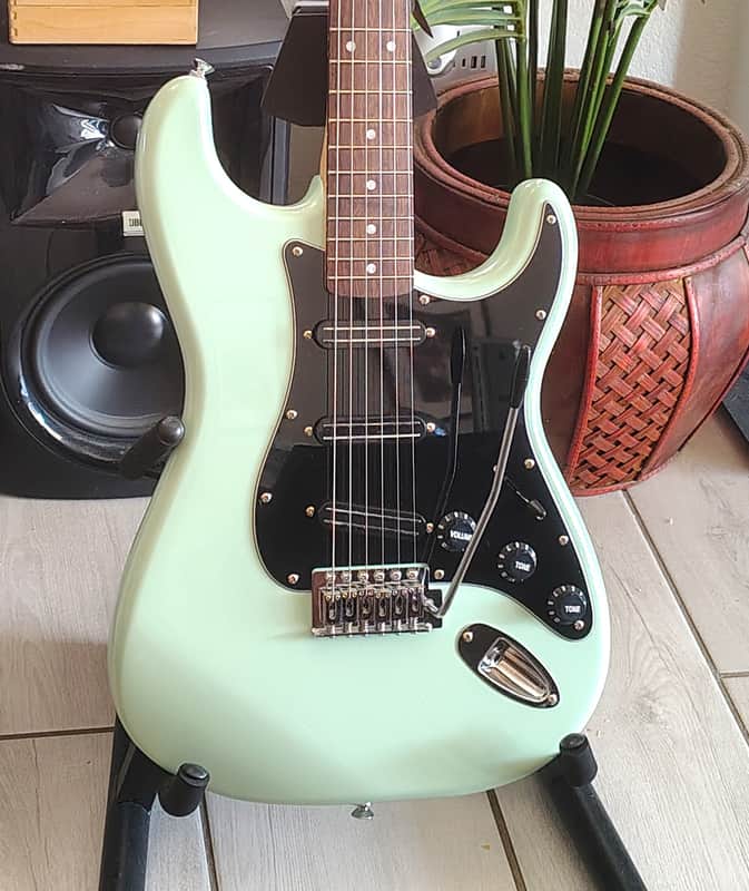 Fender Squire Stratocaster 2025 - Surf Green w/upgraded electronics image 1