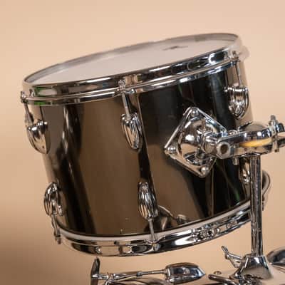 1970s Slingerland Black Chrome Drum Set 14x24 9x13 and 16x16 image 19