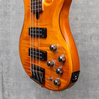 Yamaha TRBX604 FM Matte Amber Bass 4 String image 5