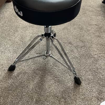 DW DWCP5100 5000 Series Round Drum Throne with Oversized Locking Nut 2010s - Chrome image 2