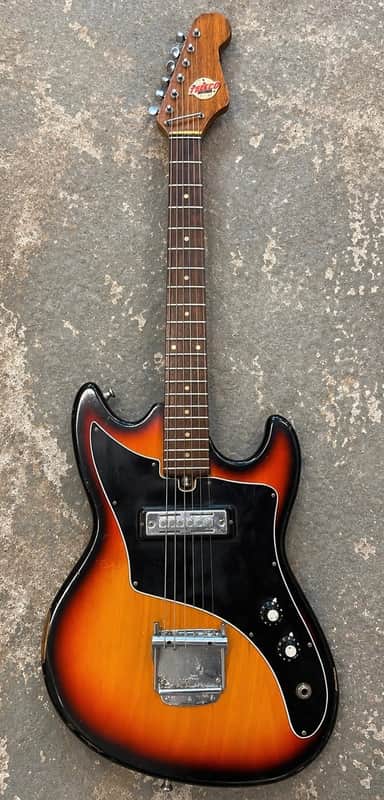 Vintage 1960s Teisco Del Rey MIJ Offset – Single Pickup, Original, Clean Player image 1