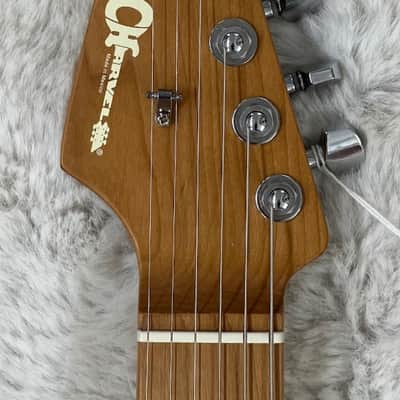 Charvel Pro-Mod DK24 HH 2PT CM LH Electric Guitar, Caramelized Neck, Shell Pink image 8