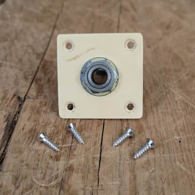 Gibson Les Paul Burst 1958 1959 1960 Output Jack Plate, Jack, Washer, Nut, Screws image 1