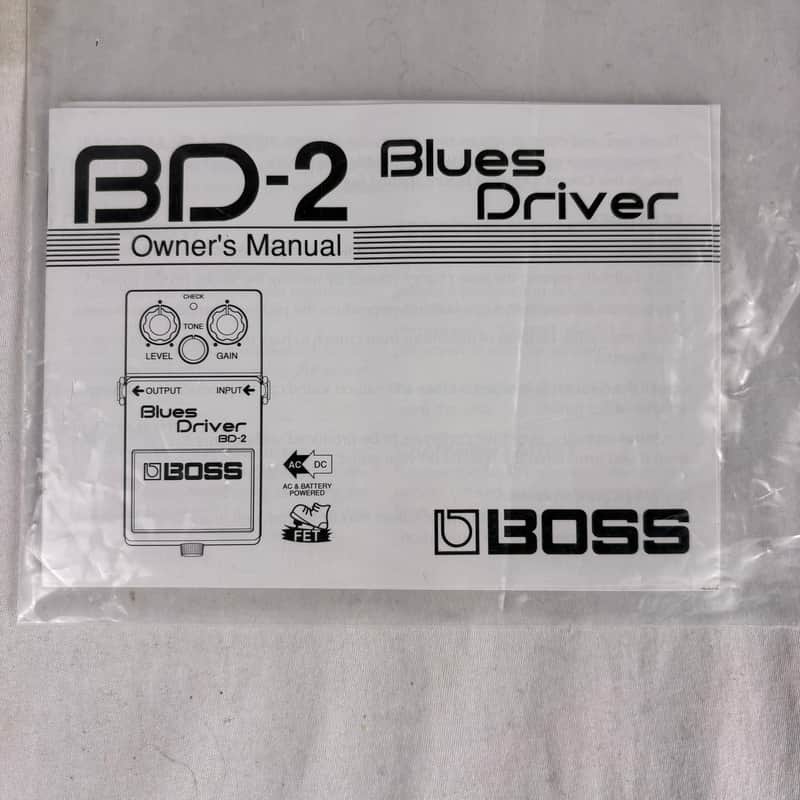 Boss BD-2 Blues Driver Owner's Manual (Used) image 1
