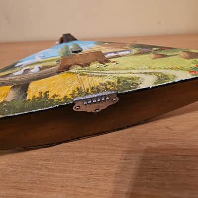 Balalayka Folk Instrument Hand Painted Ukrainian 6 String Village Balalaika image 7