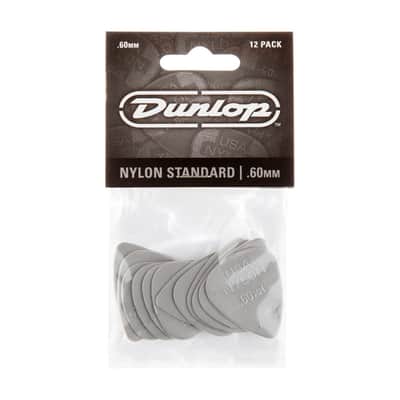 Dunlop Nylon Standard Picks .60mm, 12 Pack image 1