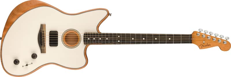 Fender American Acoustasonic Jazzmaster 2021 - Present - Arctic White image 1