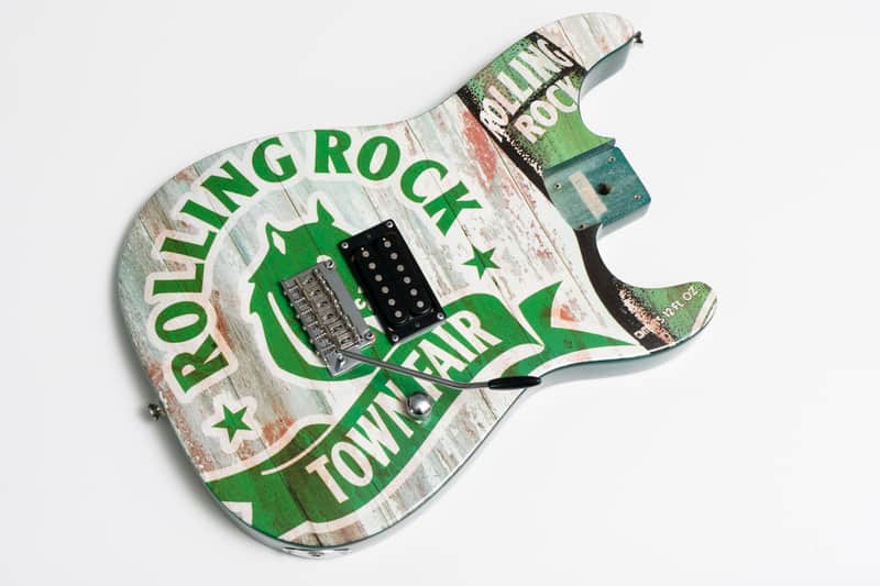 Fender Squier Rolling Rock Beer Stratocaster Loaded Guitar Body