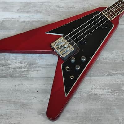1988 Greco Japan FVB-75 Flying V Bass (Cherry Red) | Reverb Portugal