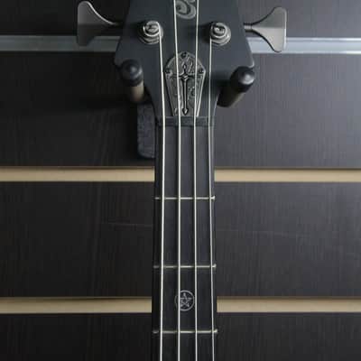 Cort EVL Z6B 2007 Korea Black Satin Evil Gothic Bass with EMG and Ebony Fingerboard Rare NOS image 3