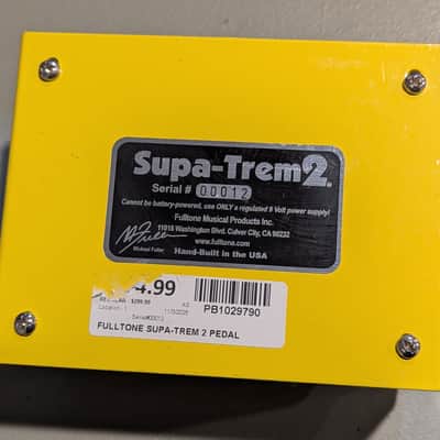 Fulltone Supa Trem 2 2010s - Yellow image 3