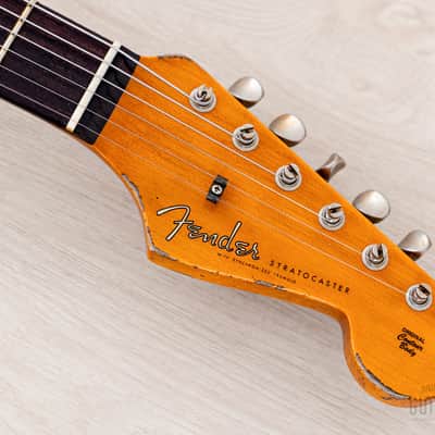 2024 Fender Custom Shop Alley Cat Stratocaster Heavy Relic SSH Superstrat Sunburst w/ Case, CoA image 4