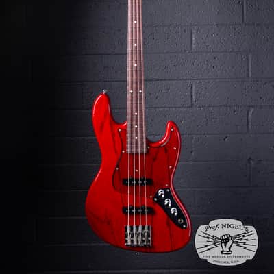 Momose MJ2-PH Jazz Bass – Purpleheart Neck – Burner Ash MIJ image 2