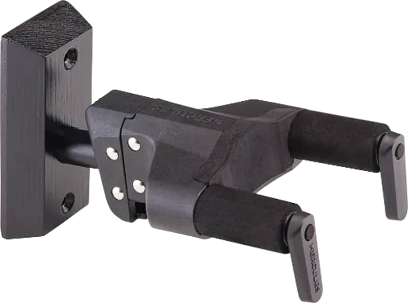 Hercules Universal Auto Grip Wall Mount Guitar Hanger, Black image 1