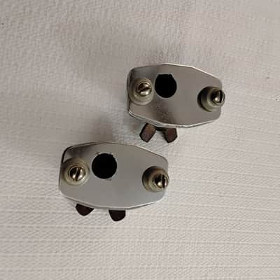 Ludwig 5/16” Bass Drum Curved Spur Mount Brackets….2 In Total… 1970’s…Chrome image 4