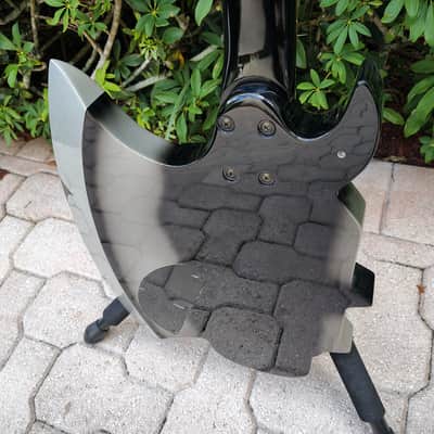 Cort KISS GENE SIMMONS Axe Bass *UNPLAYED* circa 2010 - Black and Silver image 15