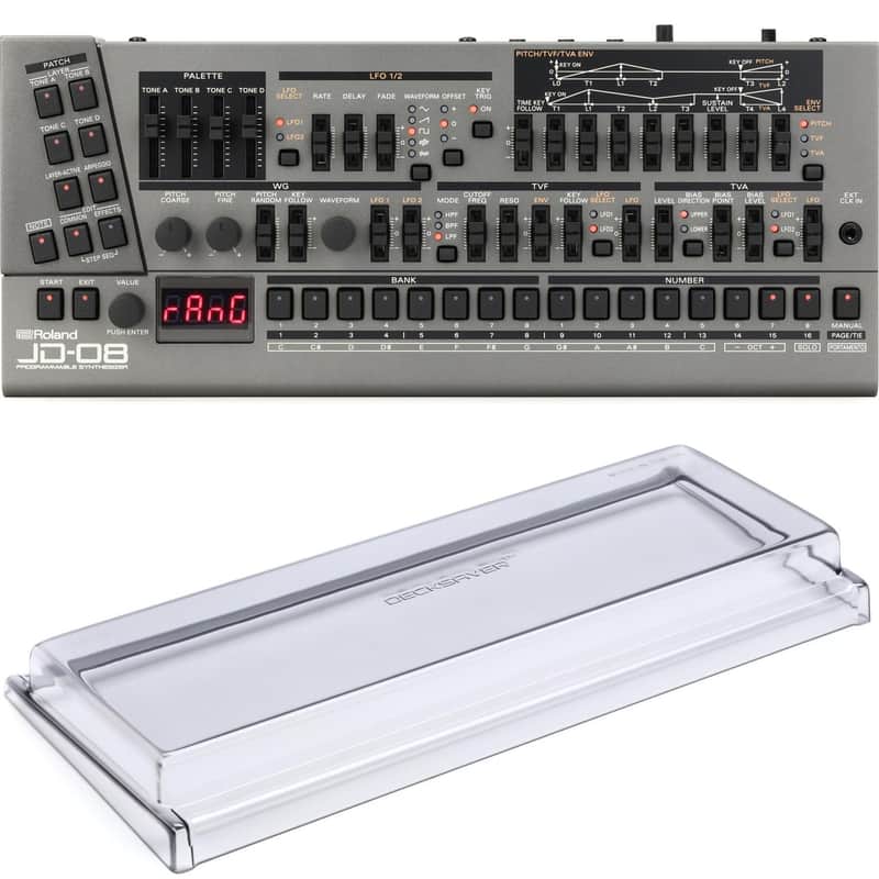 Roland JD-08 Boutique Series JD-800 Sound Module with Decksaver Cover image 1