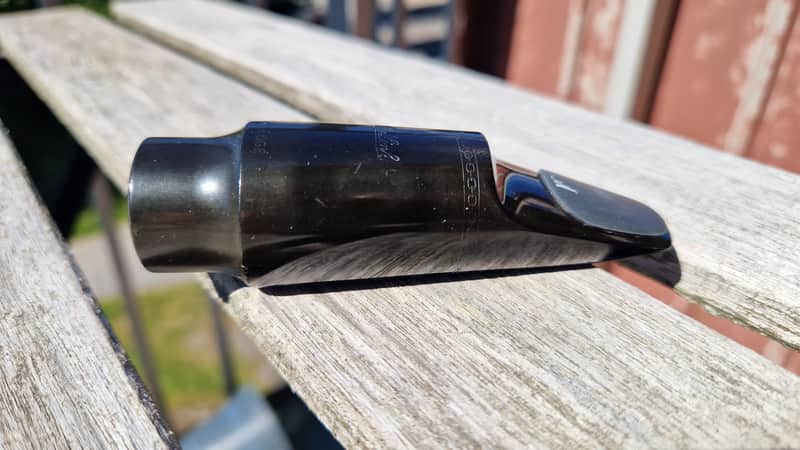 Otto Link straight sig 7* USA tenor saxophone mouthpiece - rubber image 1