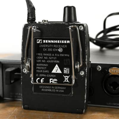 Sennheiser ew 300 IEM G3 Wireless In-Ear Monitoring System - 516-558 MHz CG012K3 image 11