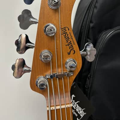 Sadowsky MetroExpress 21-Fret 5 String Vintage M Bass - Silver Metallic image 3