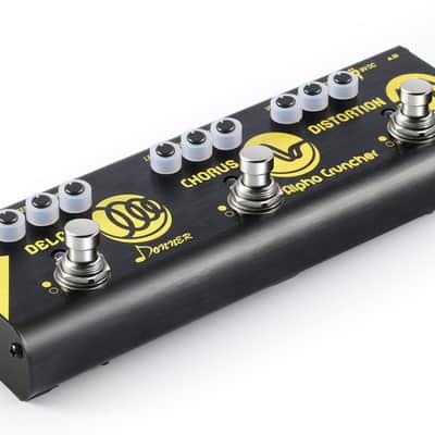 Multi Guitar Effect Pedal Alpha Cruncher with Delay Chorus Distortion Effects with Adapter image 4