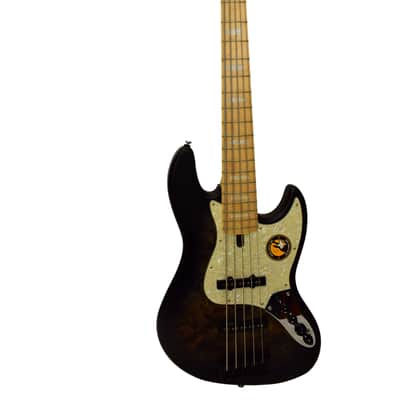 Sire Marcus Miller V7 Swamp Ash Reissue 5-String Bass Guitar, Transparent Black Satin image 1