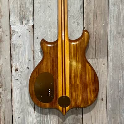 1979 Alembic Series 1, 4 String Bass, Stunning Natural Zebra Wood, LED Fret Lights, Very Nice Bass ! image 10