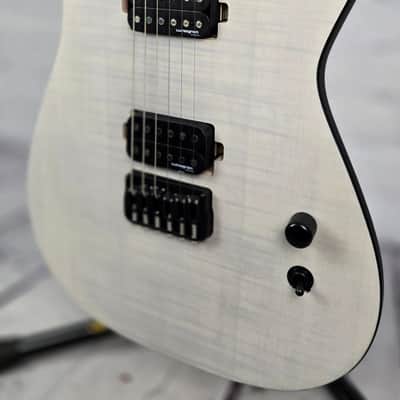 Schecter KM-6 Mk-III Legacy Keith Merrow 6 String Electric Guitar Transparent White Satin image 3