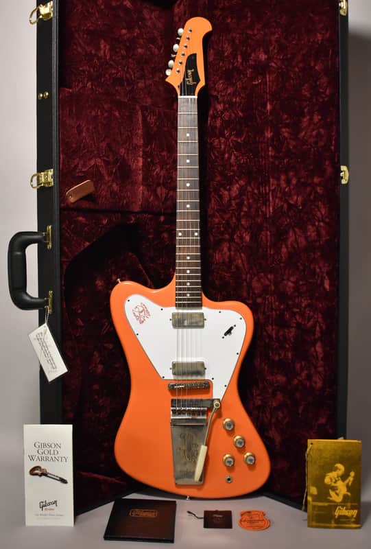 2026 Gibson Custom '65 Non-Reverse Firebird V Capri Orange VOS w/OHSC