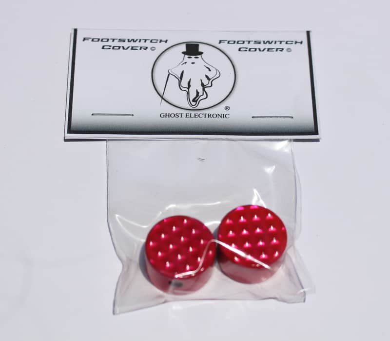 Ghost Electronic Footswitch Covers 2 Electric Pink Pedal Topper Aluminum Guitar Knob 2022 image 1